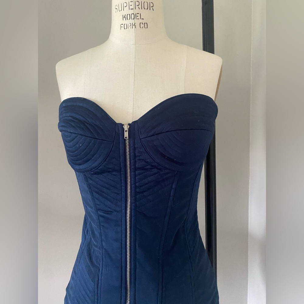 ASOS Navy Corset Top